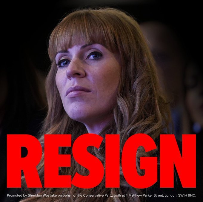 Tories ask Angela Rayner to resign