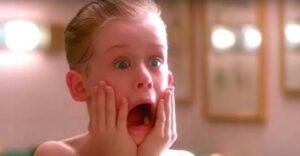 Kevin screaming after shaving in the Home Alone movie