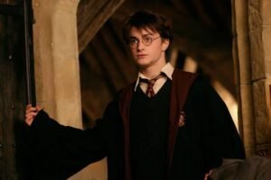 Harry in the Harry Potter movie