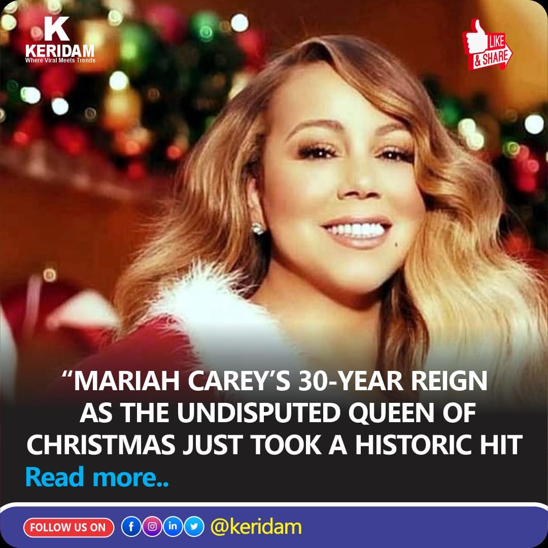 Mariah Carey performing as her Christmas song faces chart competition in 2025